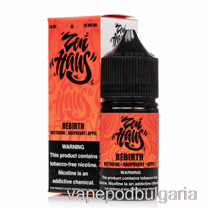 Vape 10000 Дръпки Rebirth - Zen Haus Salts - 30ml 50mg